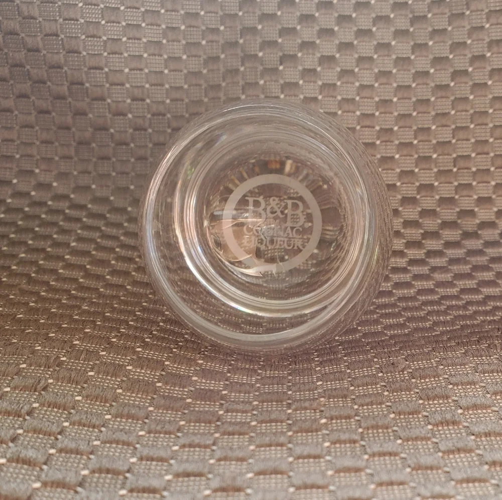 B & B Cognac Liqueur Roly Poly Shot Glasses